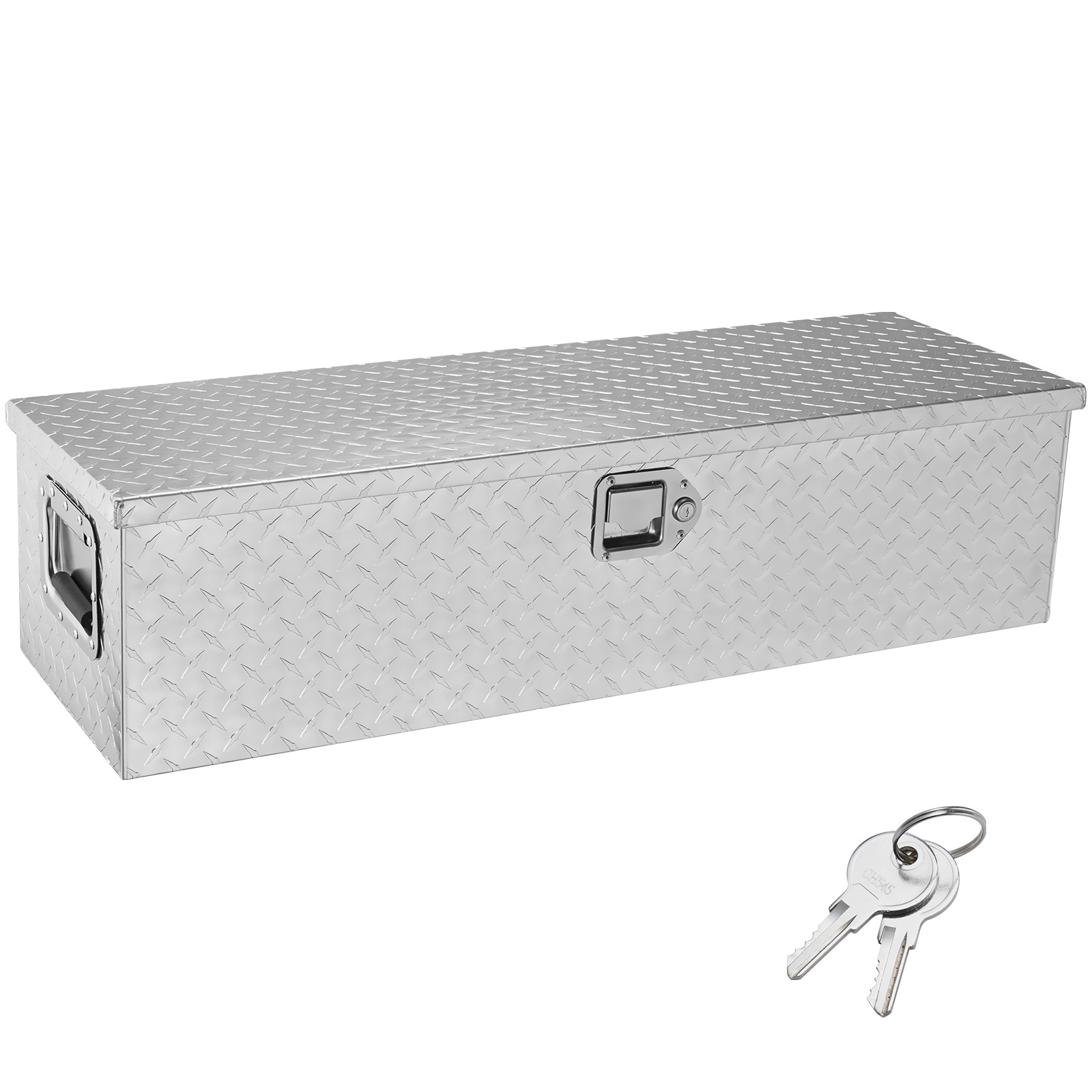 Heavy Duty Aluminium Truck Bed Tool Box With Lock And Side Handles_voghion.com
